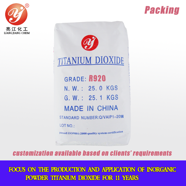 Dioxyde de titane chaud R920 de procédé de chloruration de vente de la Chine